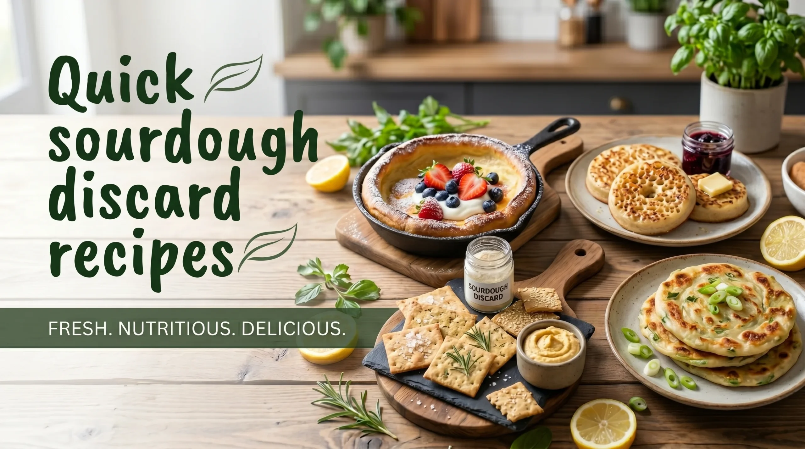 Quick sourdough discard recipes