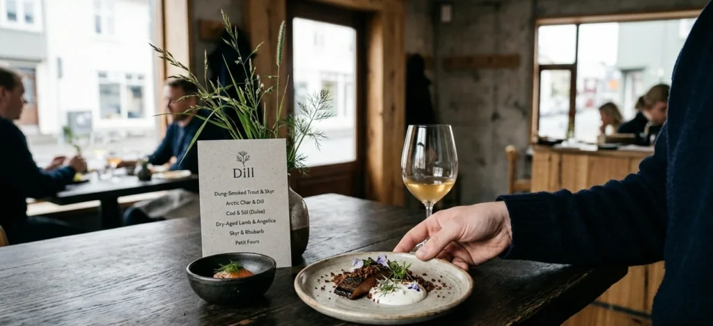 dill restaurant iceland menu
