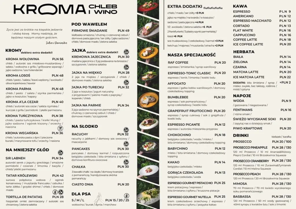 Kroma Menu​