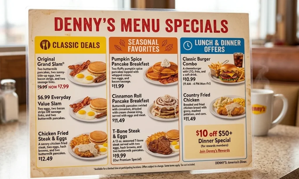 Denny’s Menu Specials