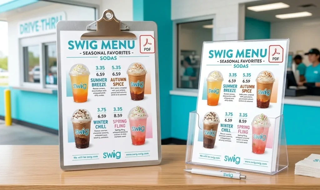 Swig Menu.pdf Swig Menu 2026: Prices, Drinks, Dirty Sodas