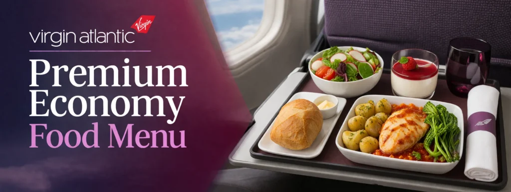 Virgin Atlantic Premium Economy Food Menu
