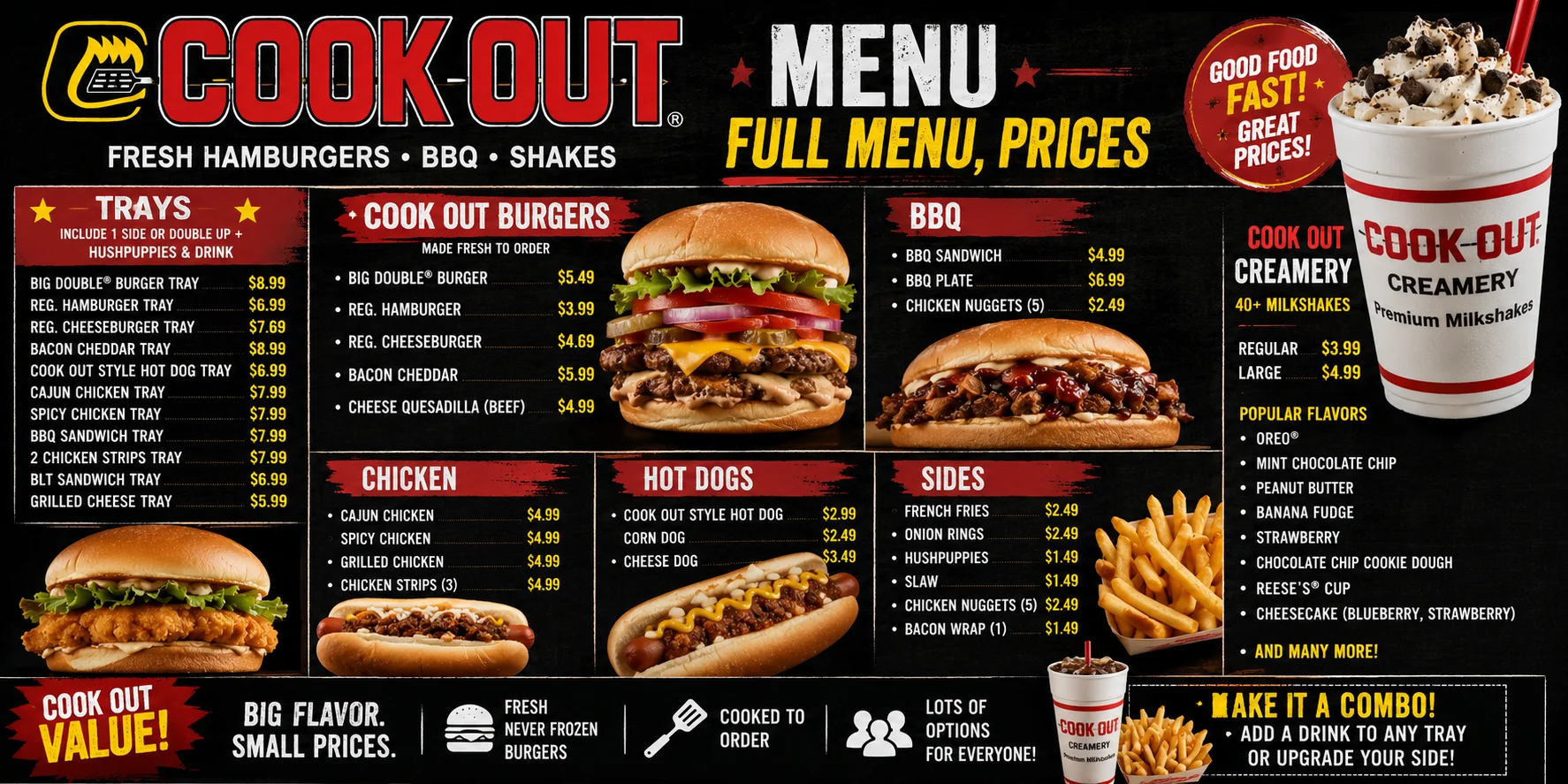 cookout menu