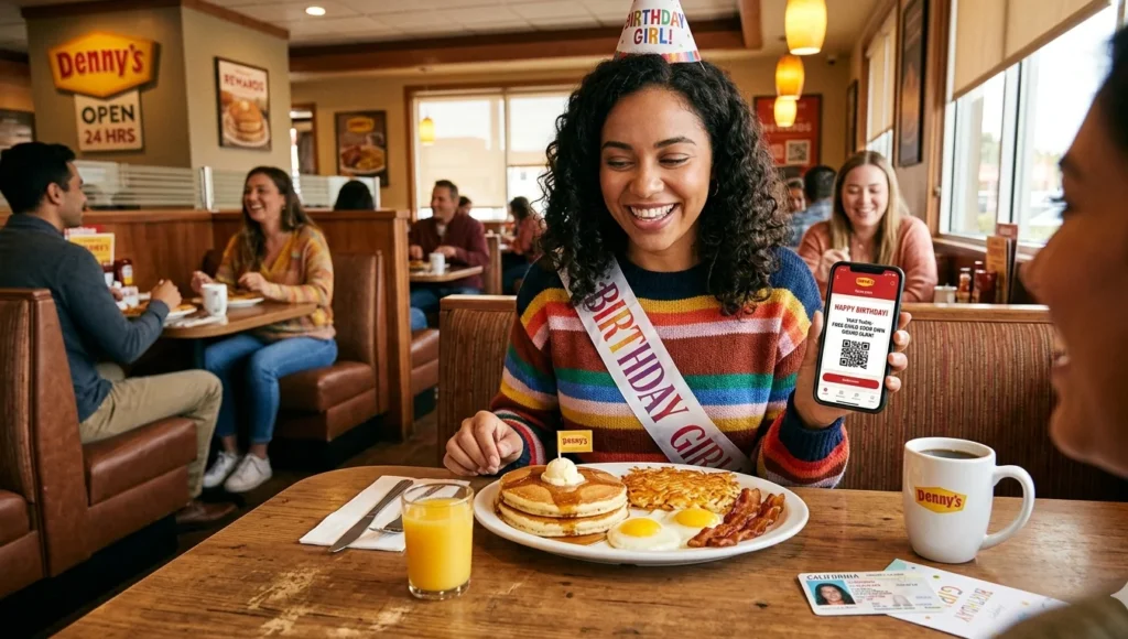 denny's birthday meal