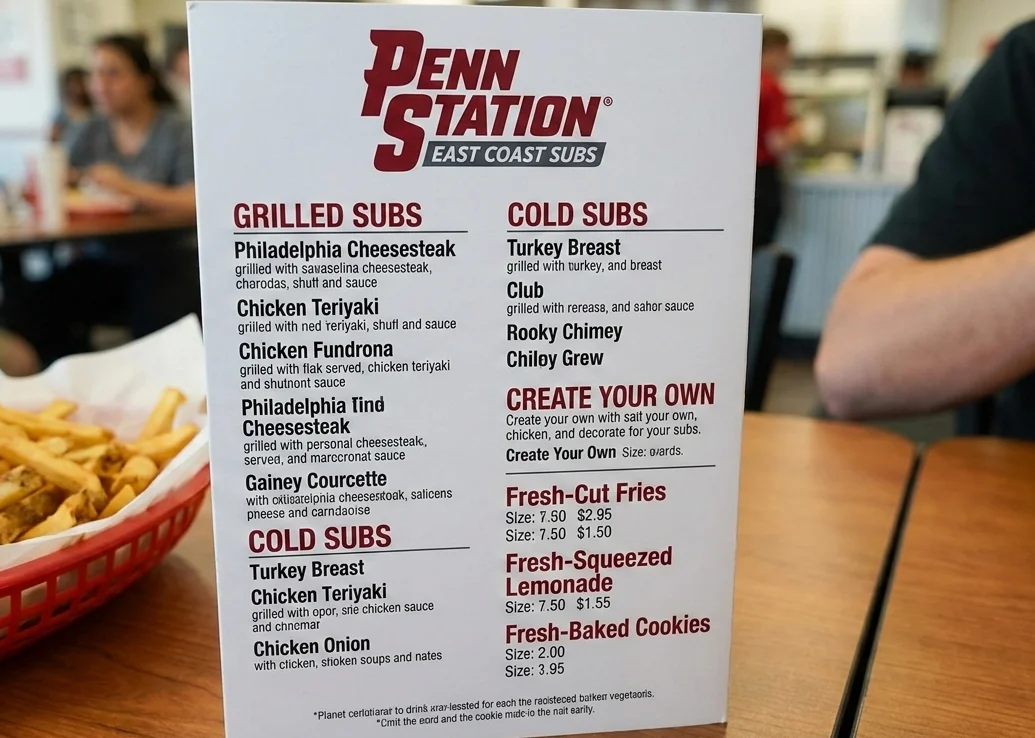 penn station menu
