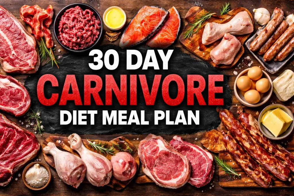 30 day carnivore diet meal plan