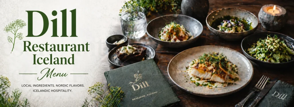 Dill Restaurant Iceland Menu