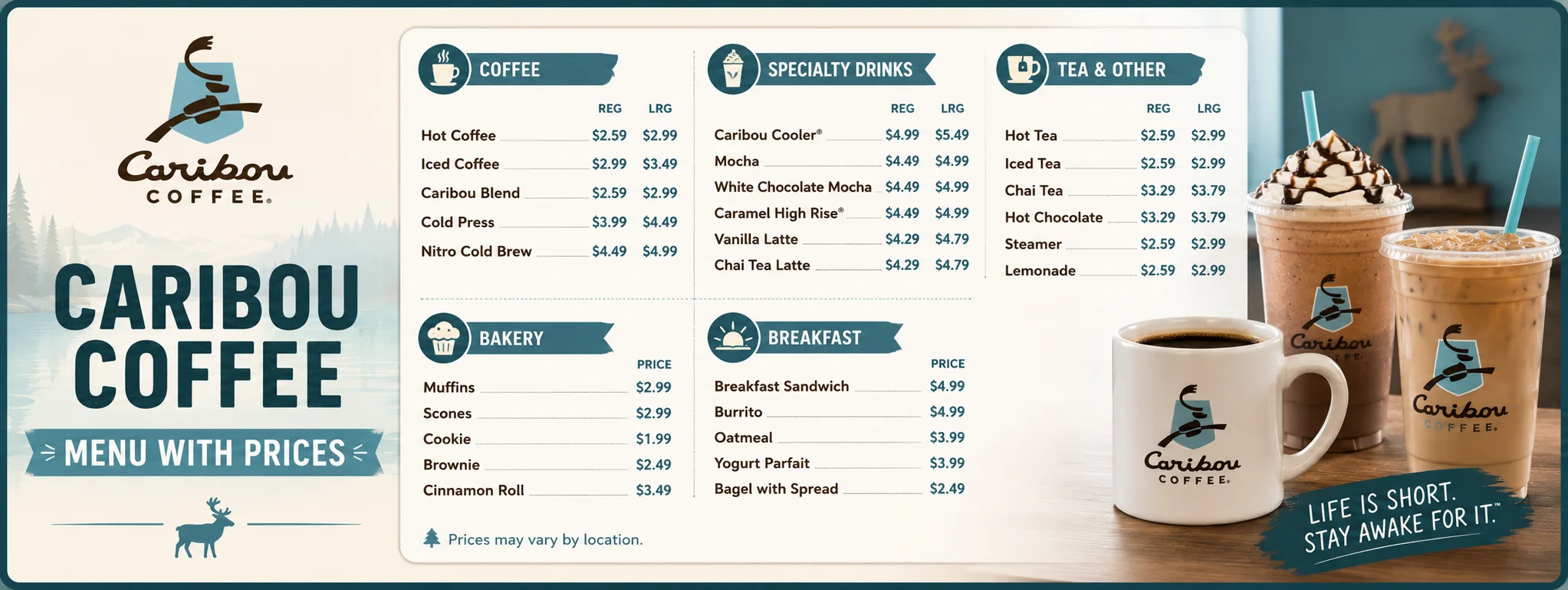 Caribou Coffee Menu