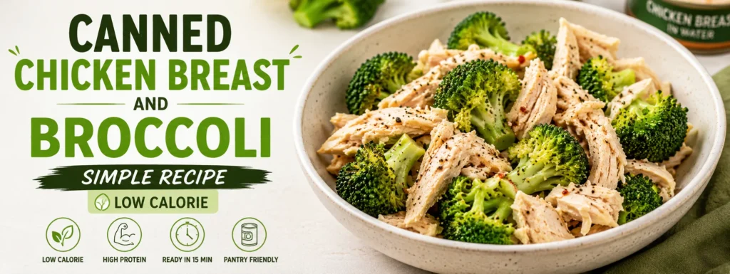canned chicken breast and broccoli simple recipe low calorie