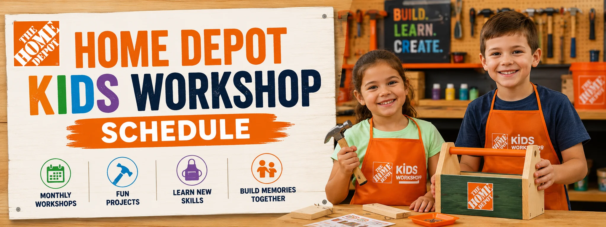 Home Depot Kids Workshop Schedule