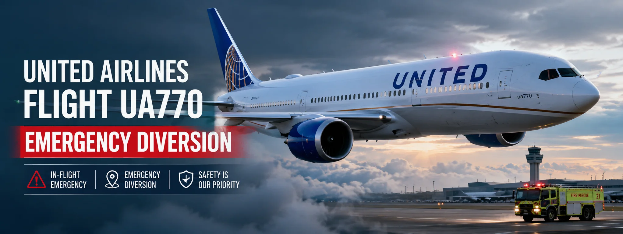 United Airlines Flight ua770 Emergency Diversion​