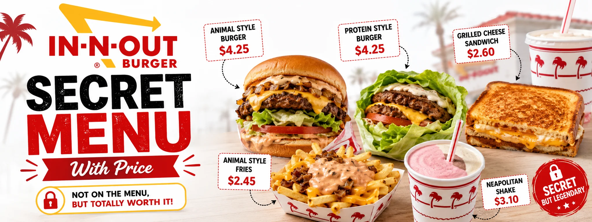 in n out secret menu​