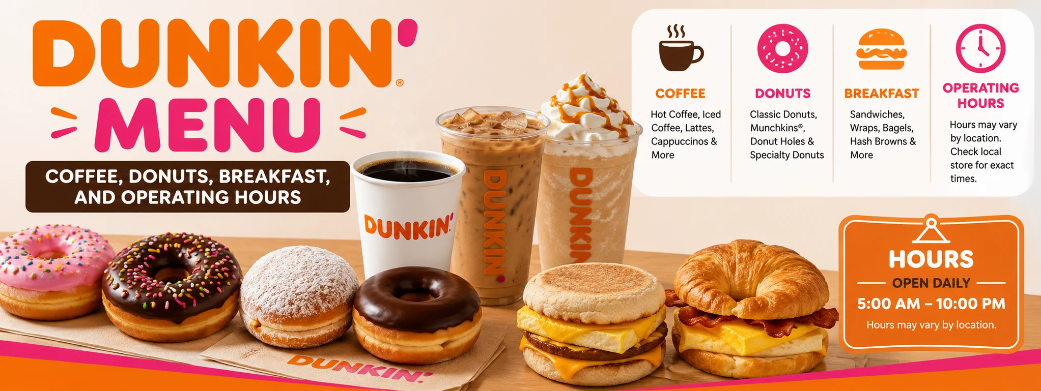 Dunkin Menu