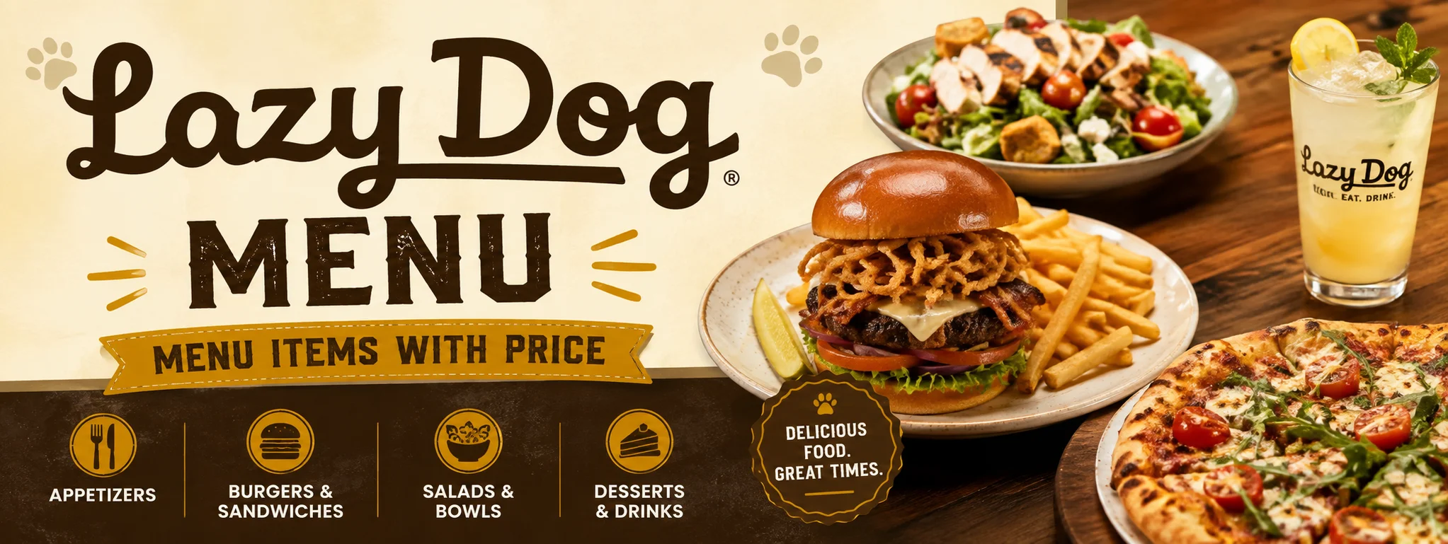 Lazy Dog Menu