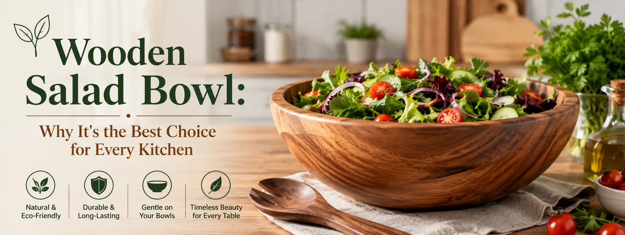 Wooden Salad Bowl
