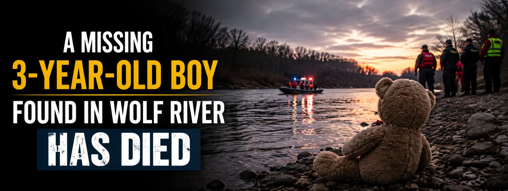 A Missing 3-Year-Old Boy Found in Wolf River Has Died