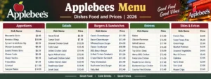 Applebees Menu