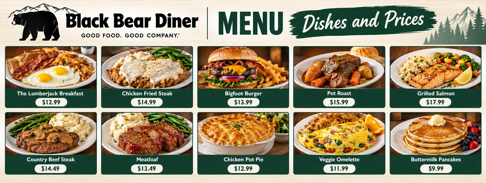 Black Bear Diner Menu