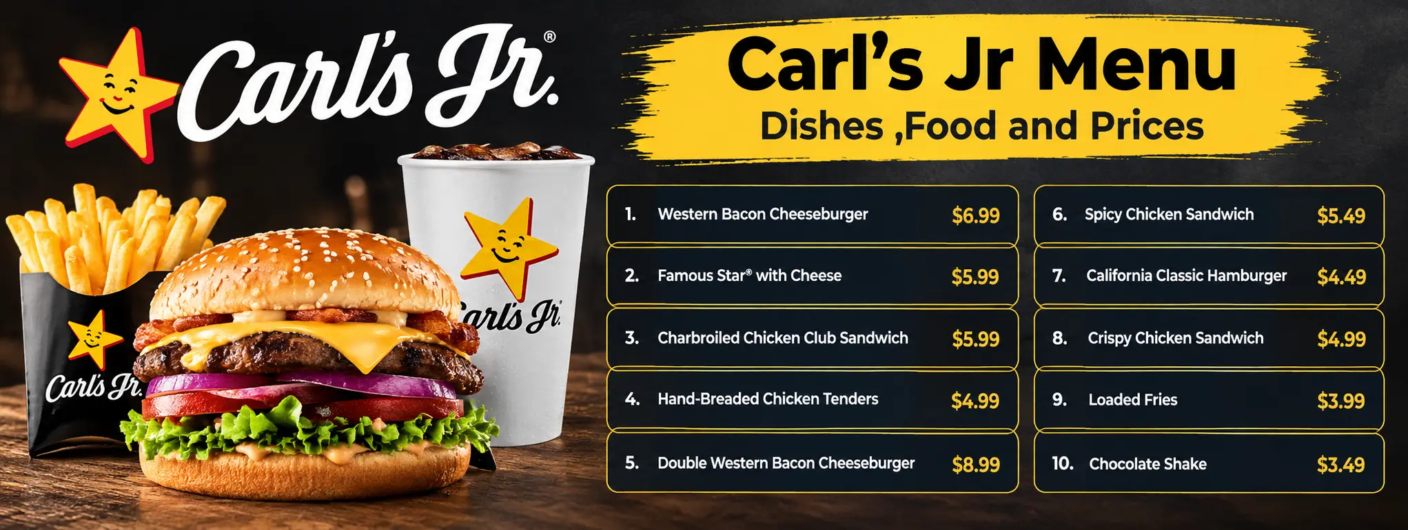 Carl's Jr Menu