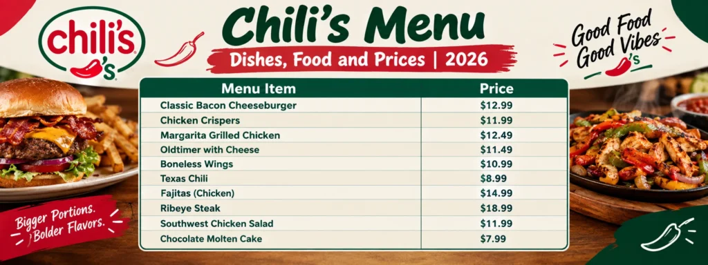 Chili's Menu