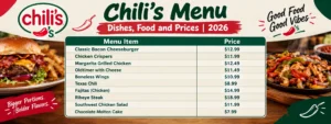 Chili's Menu