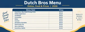 Dutch Bros Menu