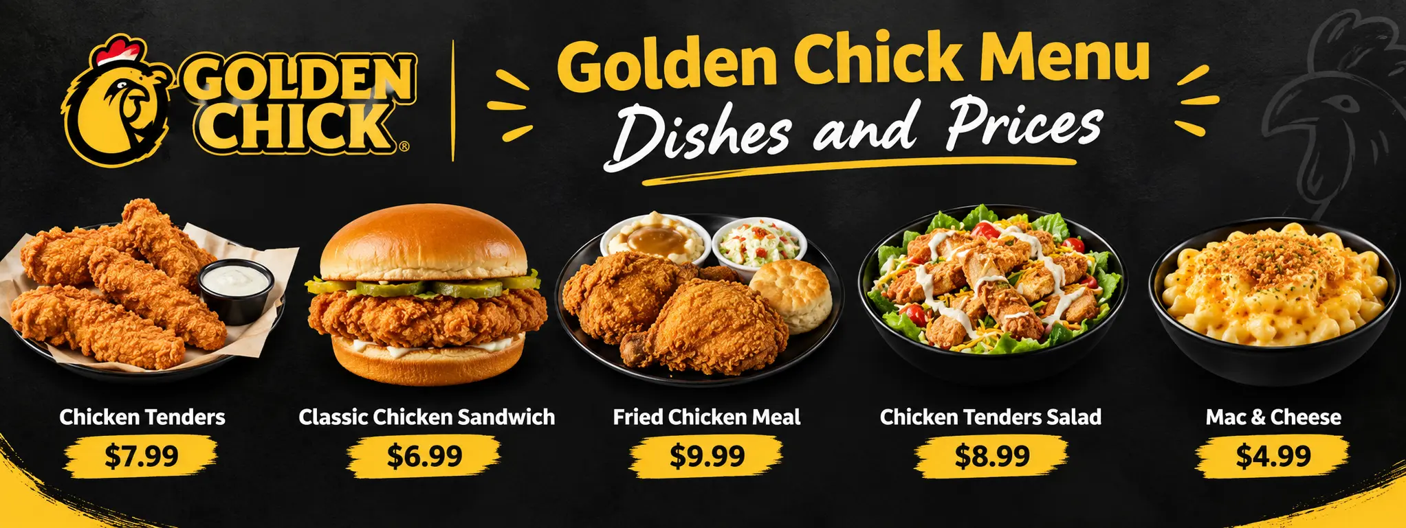Golden Chick Menu