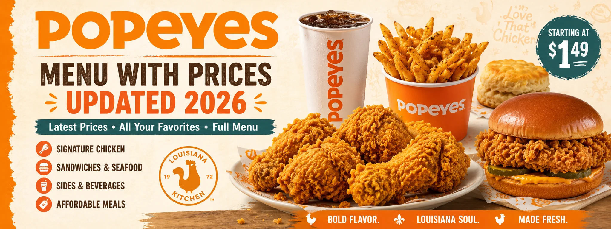 Popeyes Menu