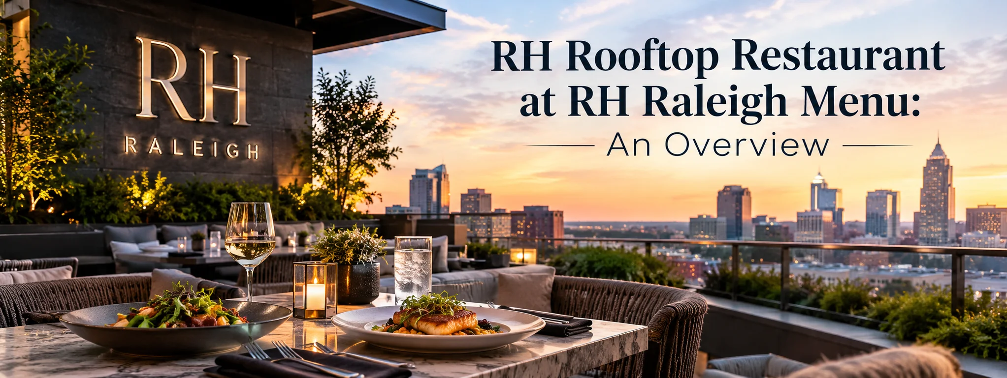 RH Rooftop Restaurant at RH Raleigh Menu