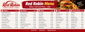 Red Robin Menu