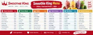 Smoothie King Menu