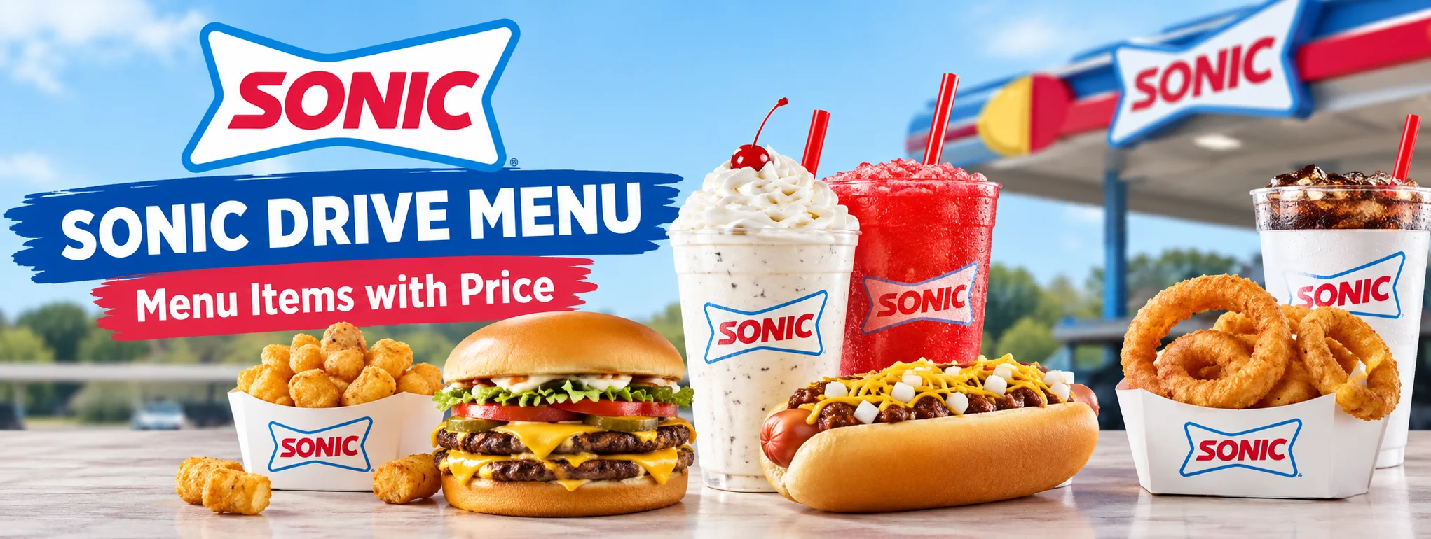 Sonic Drive Menu