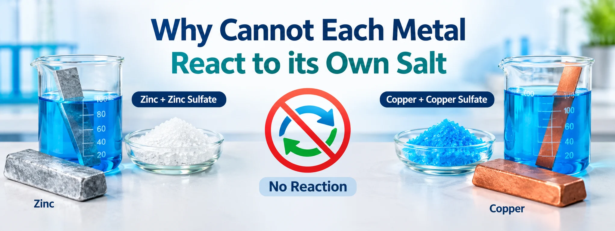 Why Cannot Each Metal React to its Own Salt