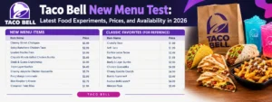 Taco Bell New Menu Test