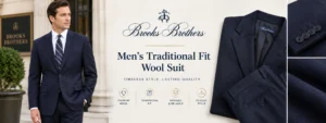 Brooks Brothers Men’s Traditional Fit Wool Suit